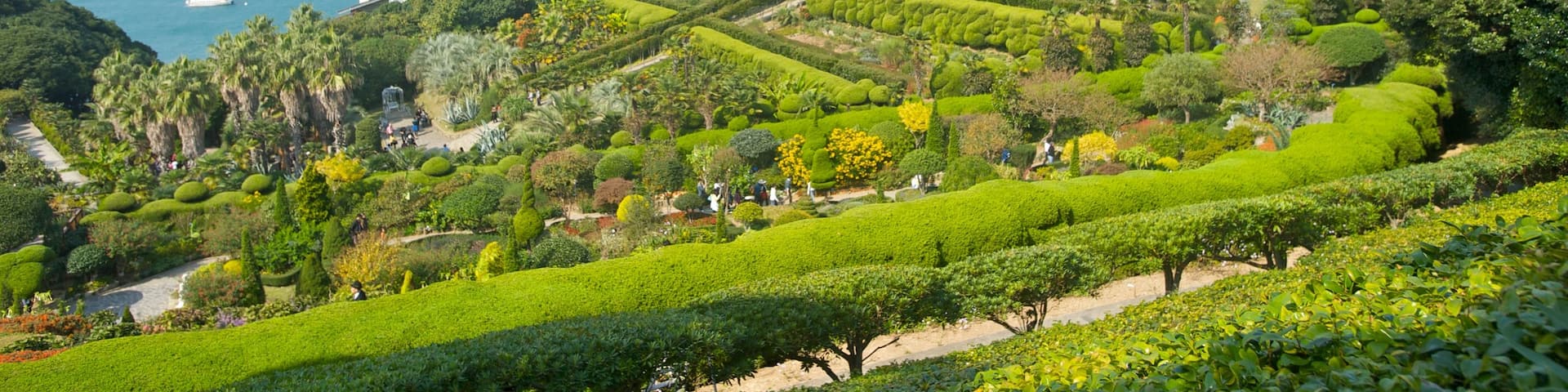 Oedo Paradise Island showing a garden, tranquil scenes and island images