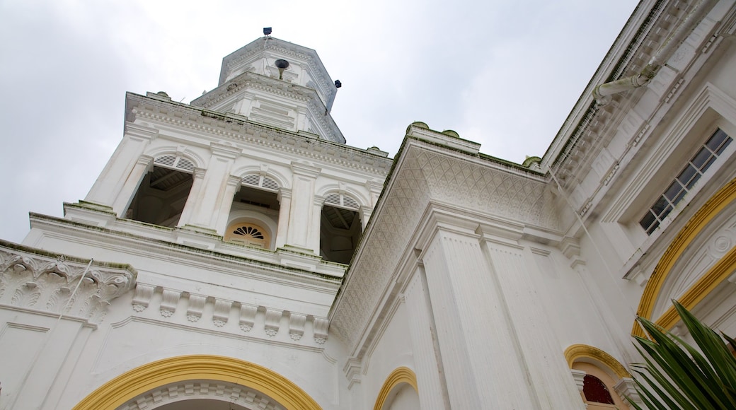 Johor Bahru showing a mosque and heritage architecture