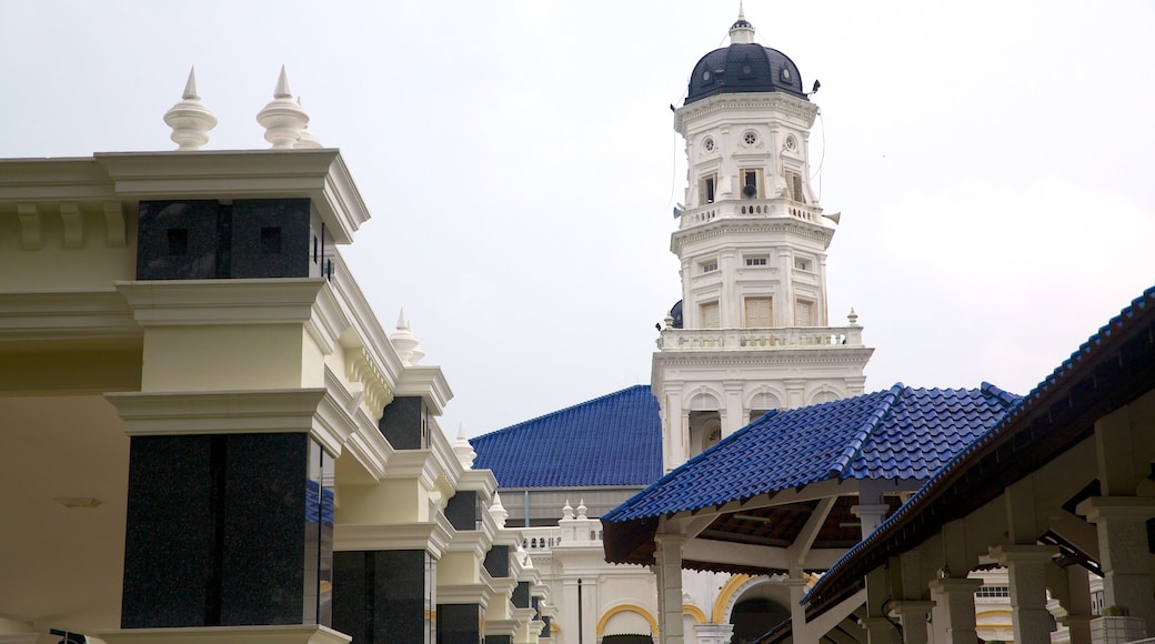 Johor Bahru featuring heritage architecture and a mosque