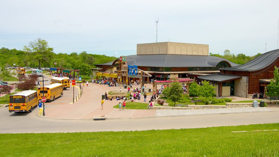 Kansas City montrant animaux de zoo et square ou place