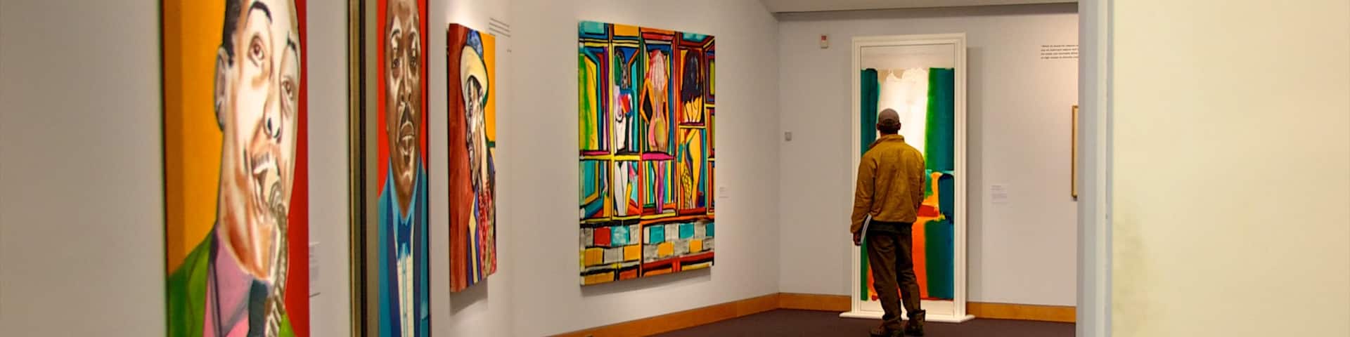 Kemper Museum of Contemporary Art which includes art and interior views as well as an individual male