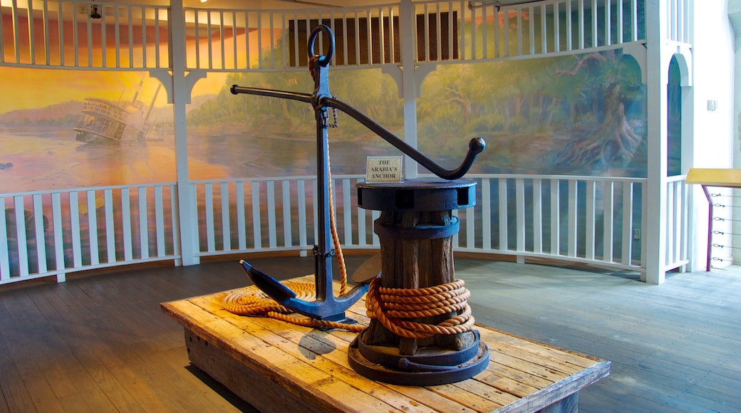 Arabia Steamboat Museum featuring interior views