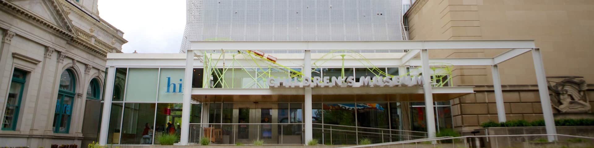 Museo Infantil de Pittsburgh que incluye arquitectura moderna