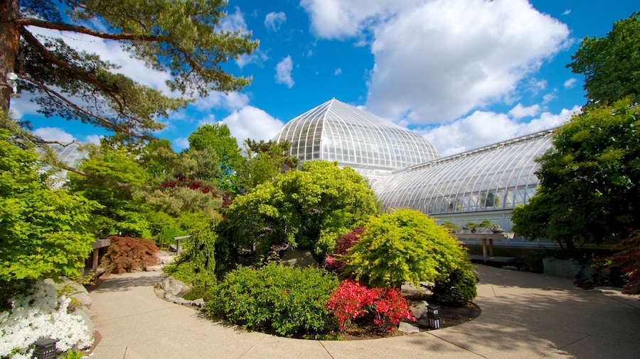 Phipps Conservatory montrant parc et fleurs