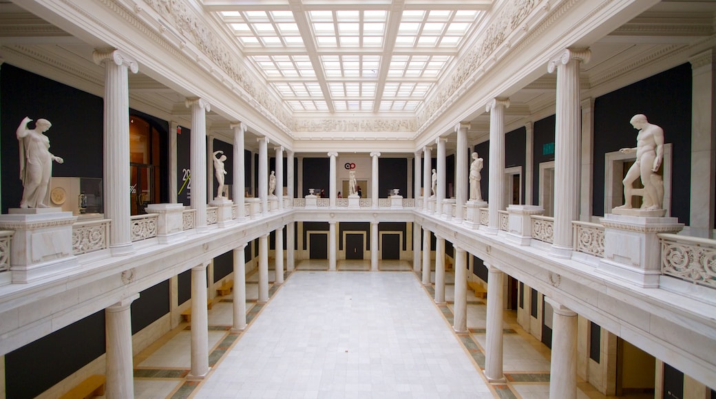Carnegie Museum of Art caratteristiche di arte, vista interna e statua o scultura