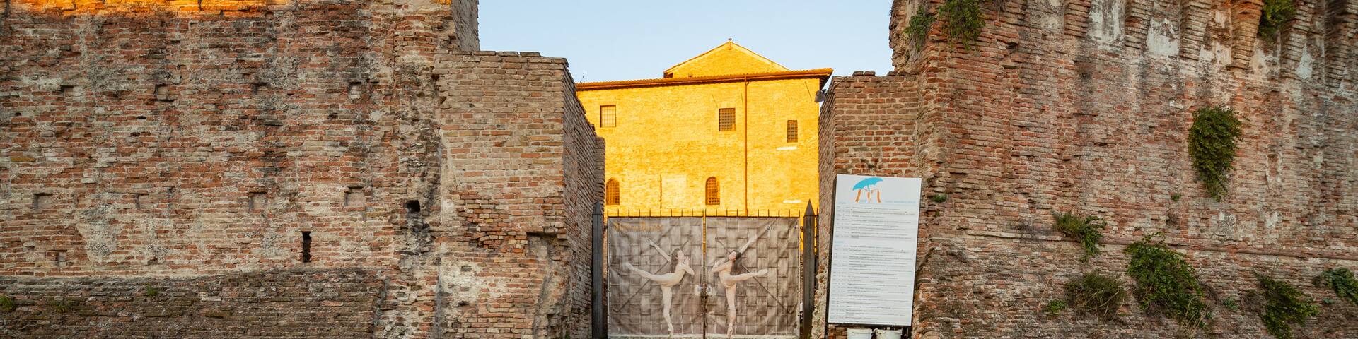 Castel Sismondo which includes heritage architecture