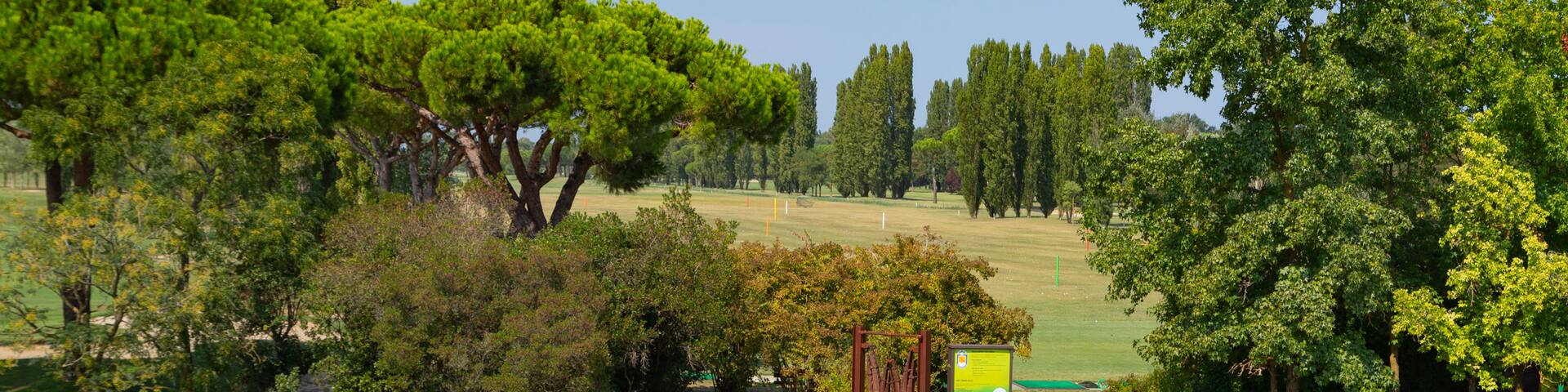 Adriatic Golf Club Cervia showing golf as well as a couple