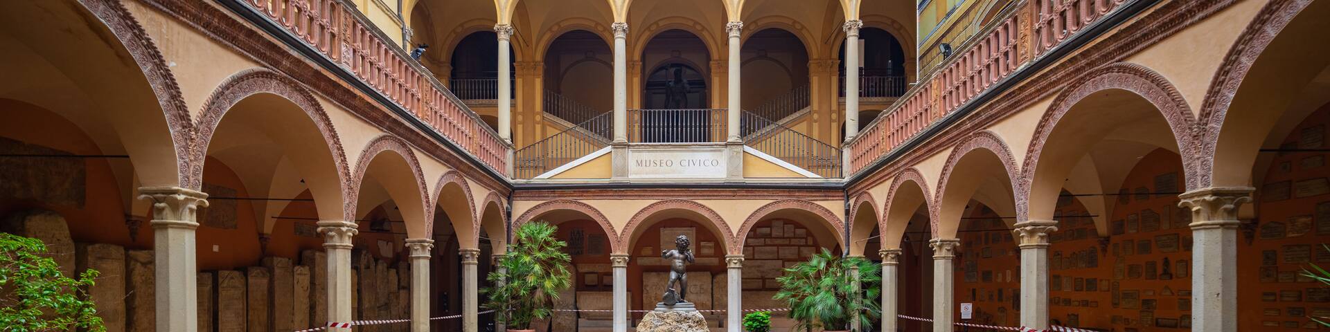 Archaeological Museum which includes a fountain and heritage elements