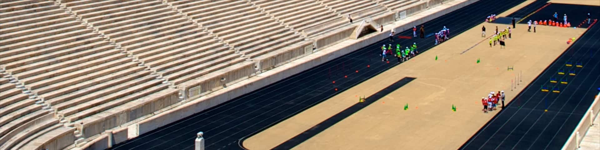 Panathenaic Stadium which includes a sporting event