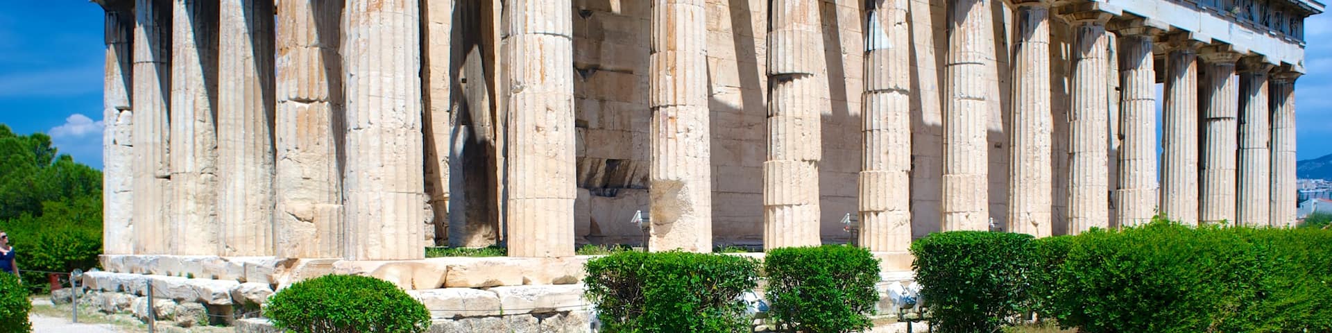 Temple d\'Héphaïstos qui includes patrimoine historique, patrimoine architectural et temple ou lieu de culte