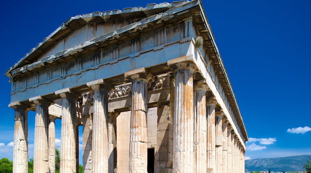 Temple d\'Héphaïstos montrant temple ou lieu de culte, patrimoine architectural et patrimoine historique