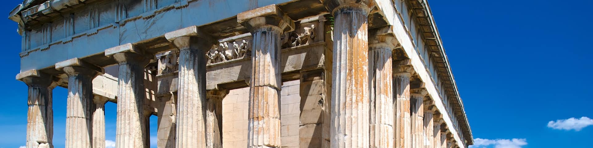 Temple of Hephaestos featuring a temple or place of worship, heritage architecture and heritage elements