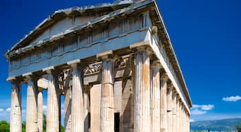 Hephaestos tempel som inkluderar historiska element, ett tempel eller plats för dyrkan och historisk arkitektur