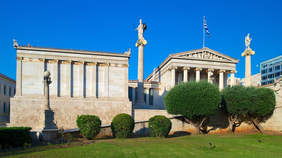 Academy of Athens which includes heritage elements, heritage architecture and an administrative buidling