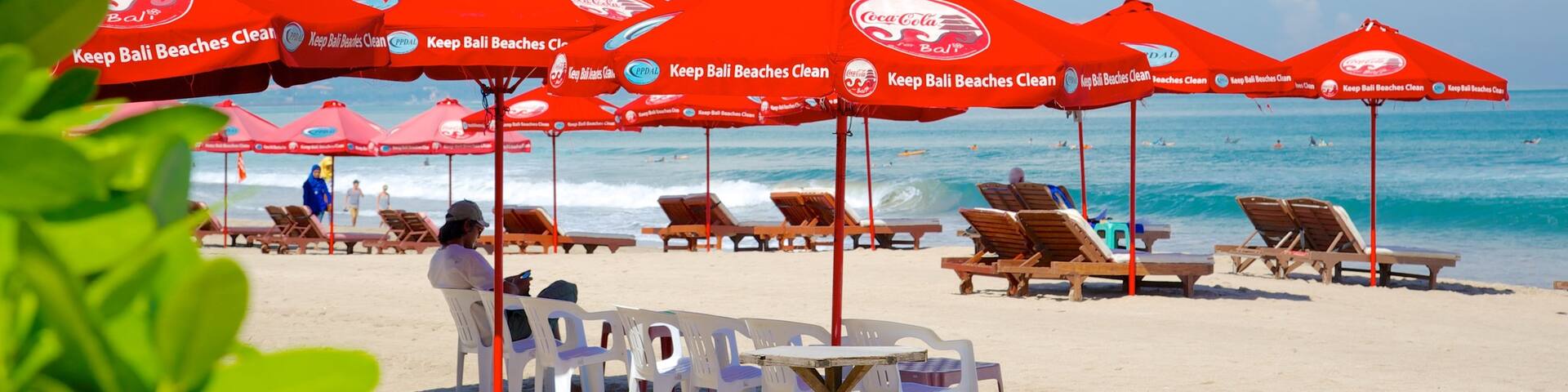 Kuta Beach which includes a sandy beach
