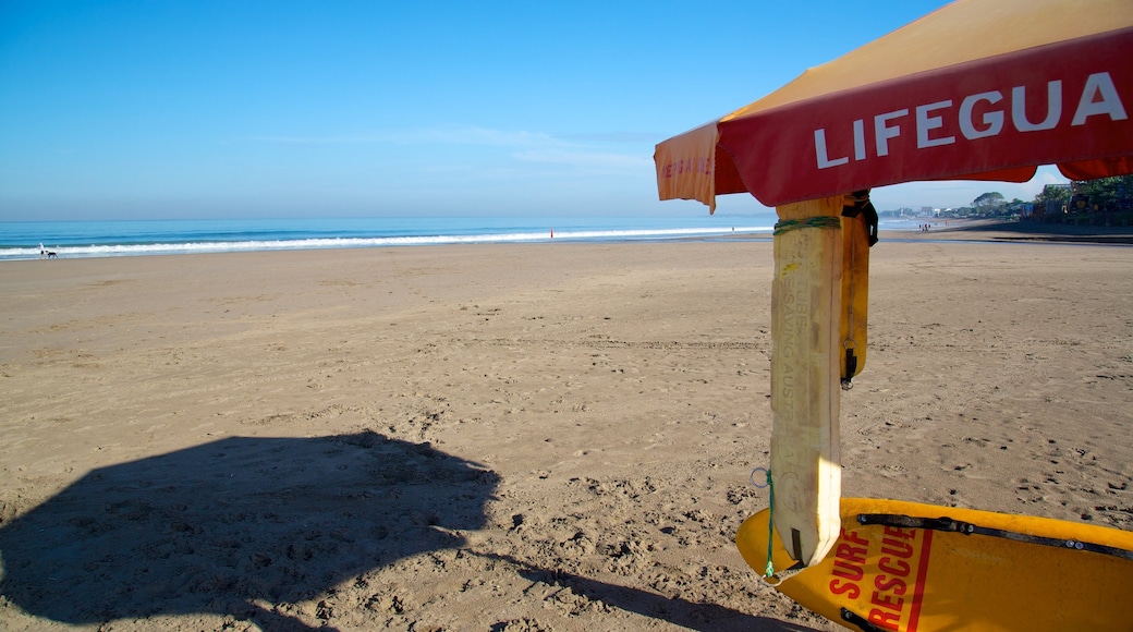 Seminyak showing a sandy beach