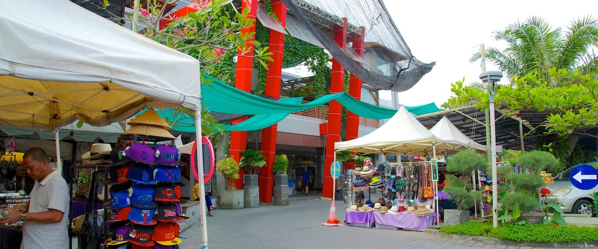 Seminyak Square featuring a square or plaza, shopping and markets