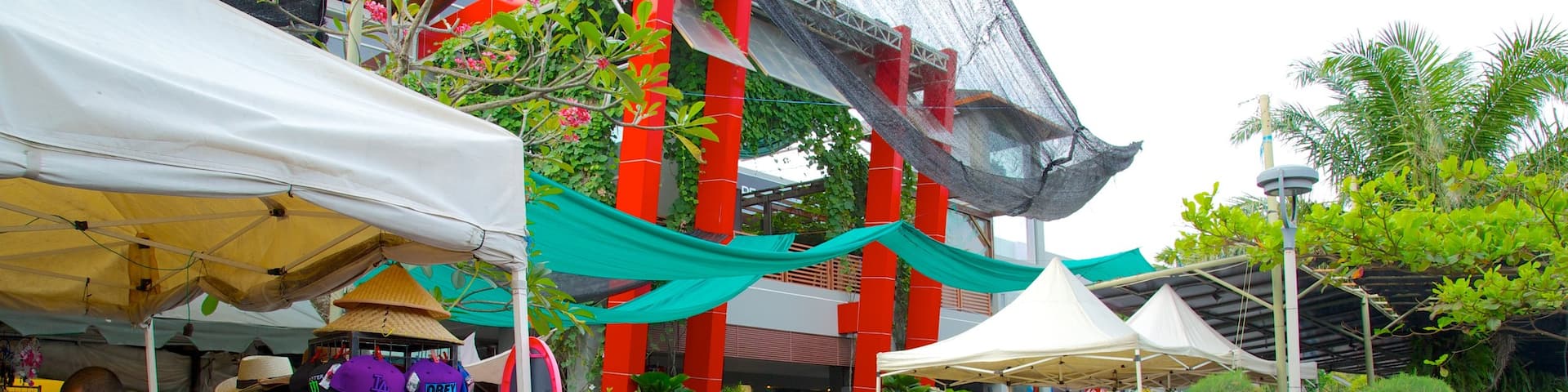 Seminyak Square featuring a square or plaza, shopping and markets