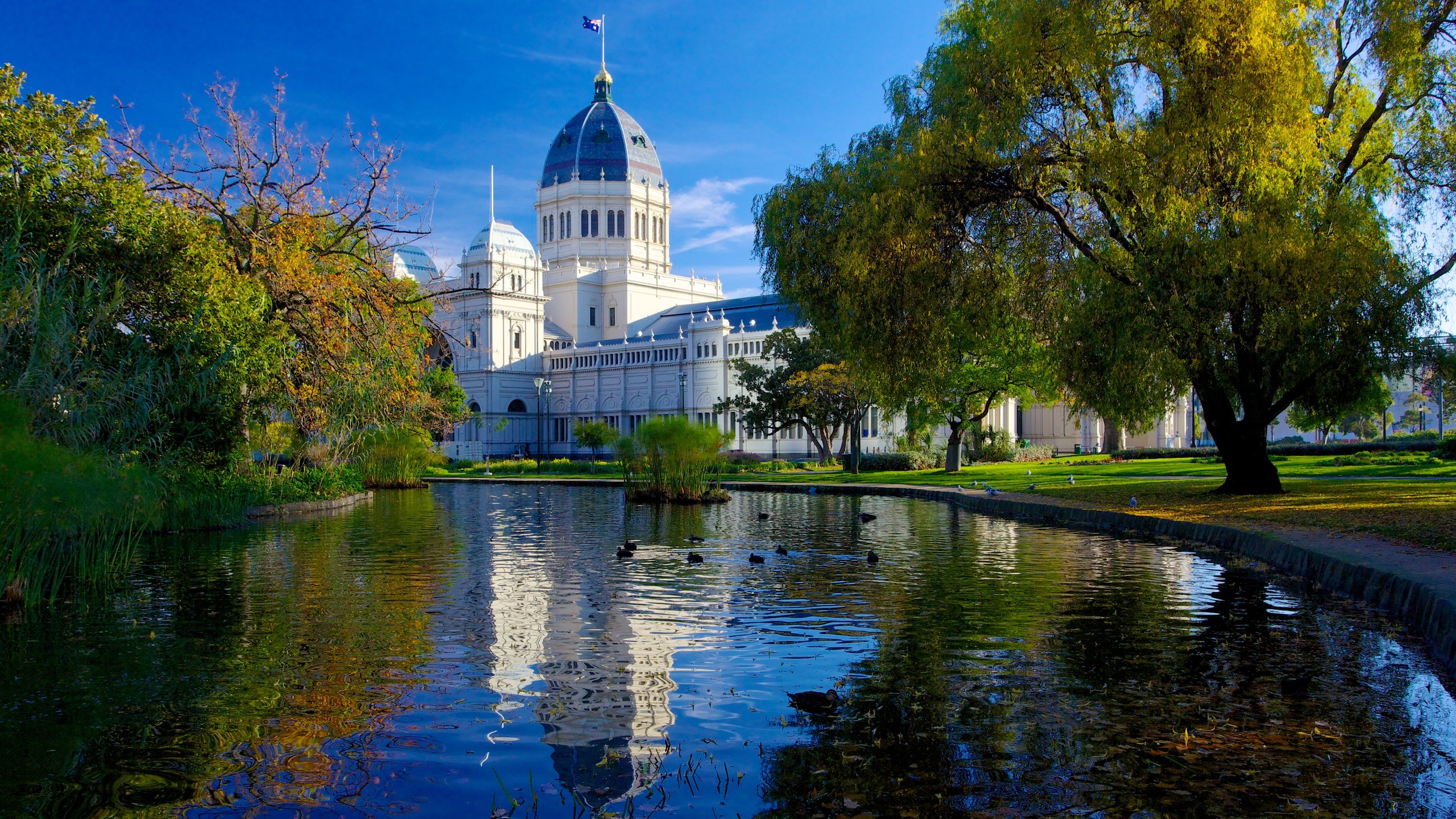 Carlton Gardens mit einem Park, Palast oder Schloss und Teich