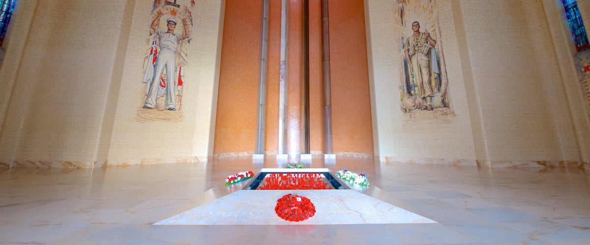 Australian War Memorial which includes interior views and a memorial