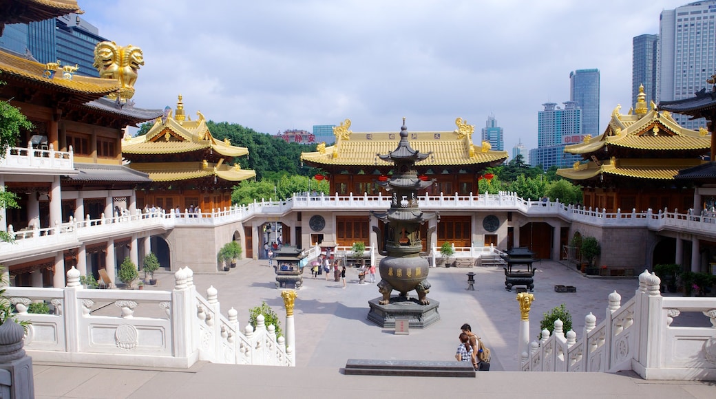 Jing An Temple featuring a temple or place of worship and religious elements