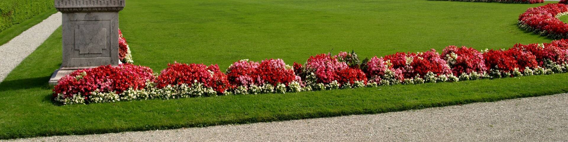 Nymphenburg Palace featuring château or palace and flowers