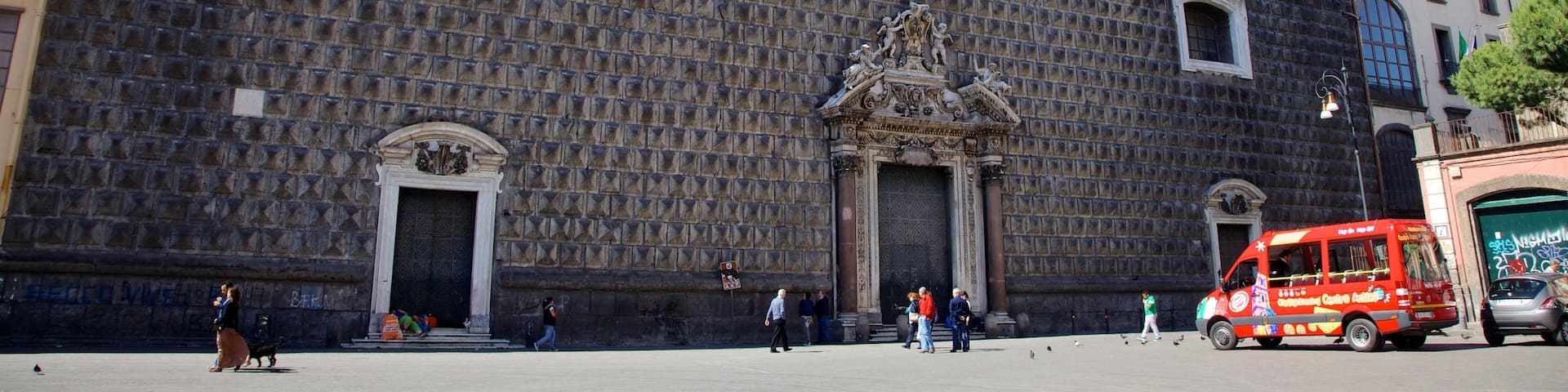 Piazza del Municipio featuring street scenes