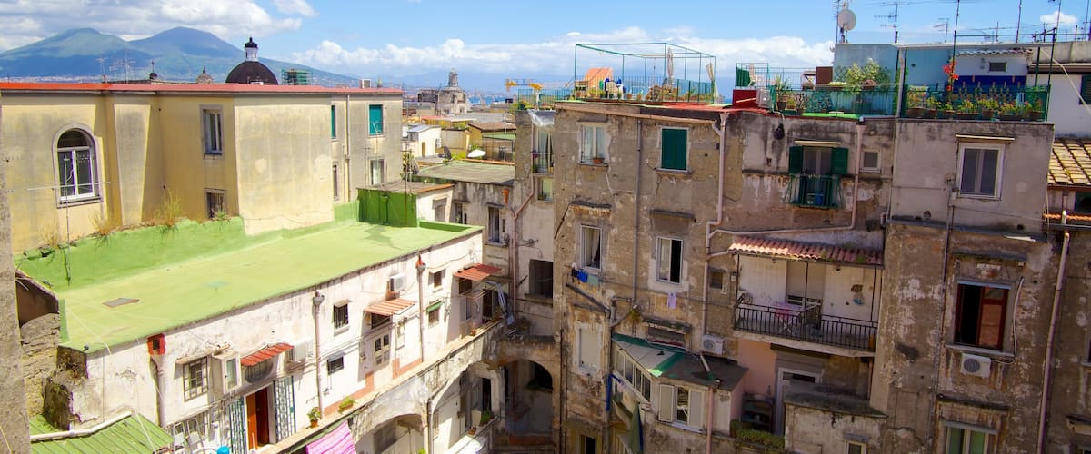 San Lorenzo Maggiore showing a city and a house