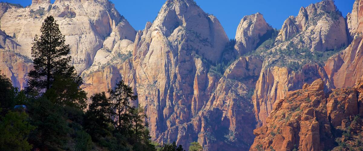 Mount Carmel which includes a gorge or canyon, mountains and landscape views