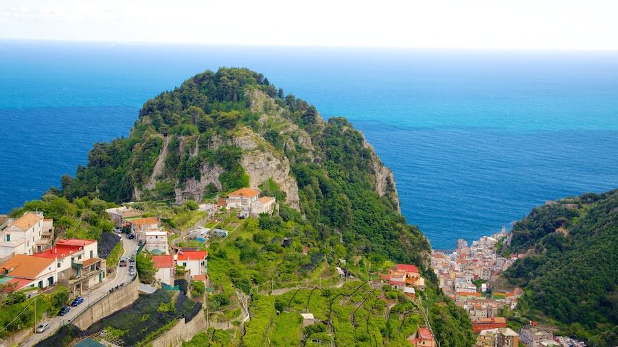 Pontone showing general coastal views, a coastal town and a city