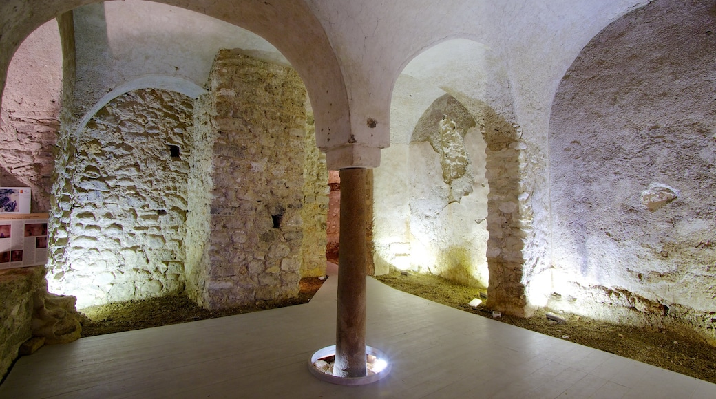 Iglesia de Santa María Assunta ofreciendo vistas de interior, una iglesia o catedral y elementos religiosos