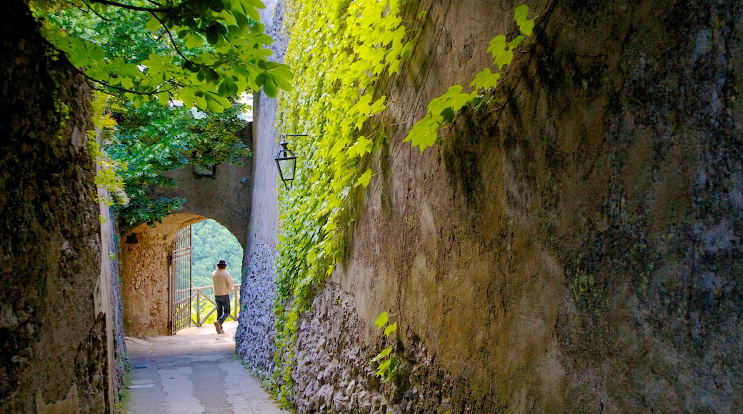 Costa de Amalfi que incluye una ciudad