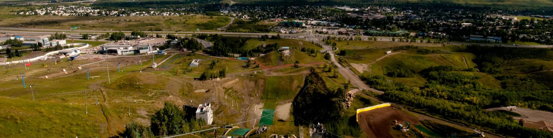 Parc national olympique du Canada mettant en vedette panoramas et ville