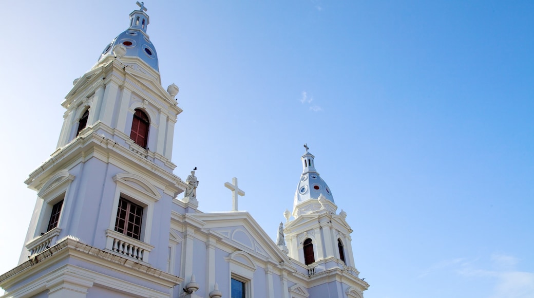 Parque de Bombas which includes religious aspects and a church or cathedral