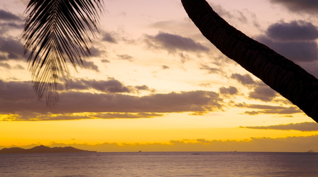 Nadi showing a sunset, general coastal views and tropical scenes