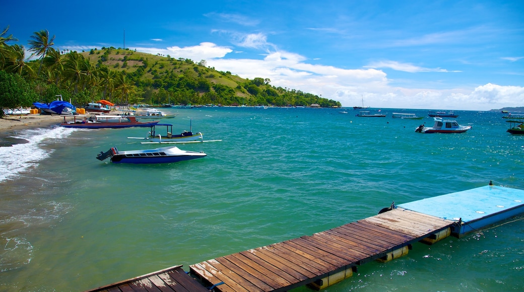 Gili Islands showing tropical scenes, boating and general coastal views