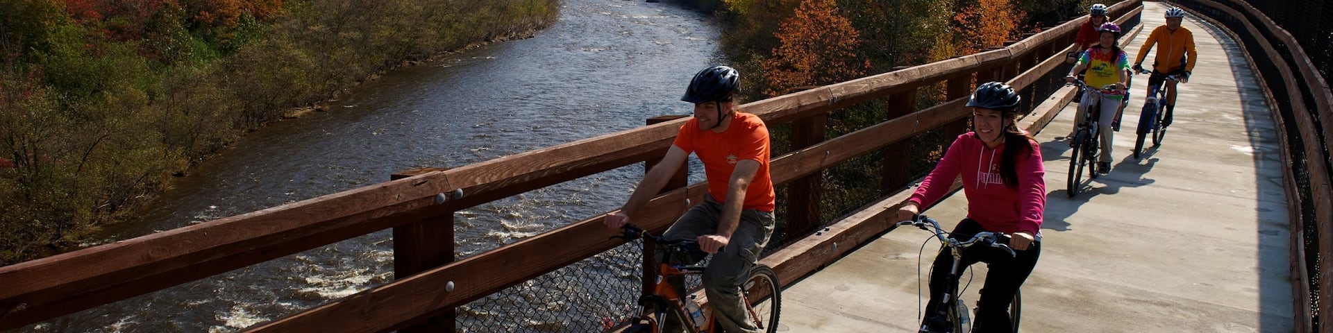 Pocono Mountains which includes cycling, a river or creek and tranquil scenes