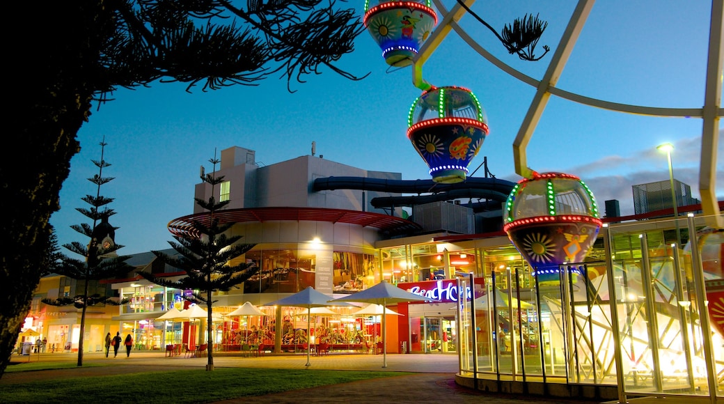 The Beachhouse showing night scenes, rides and street scenes