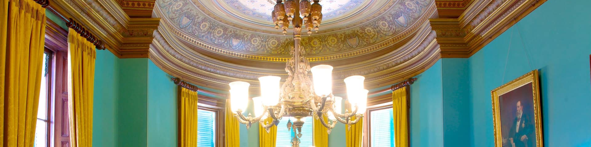 Ayers House Museum featuring a house, interior views and heritage elements