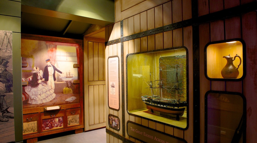 Migration Museum showing interior views