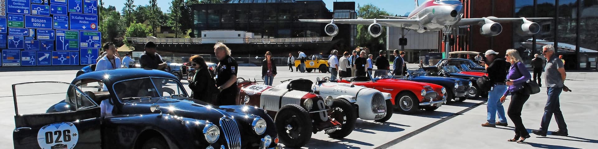 Swiss Transportation Museum which includes aircraft and a city