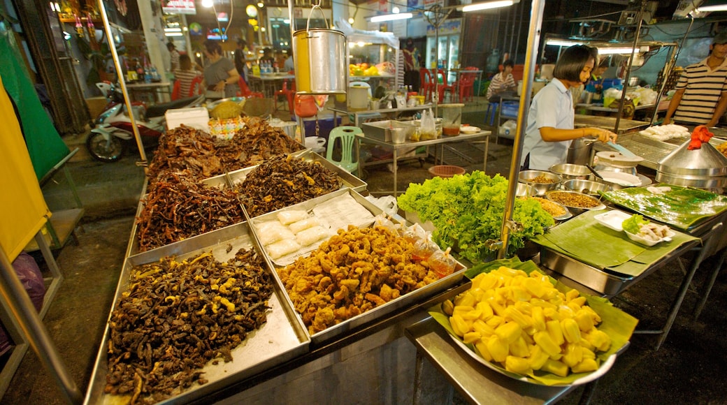 Hua Hin featuring food, markets and interior views