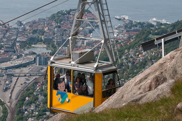 Ulriken Seilbahn welches beinhaltet Gondel