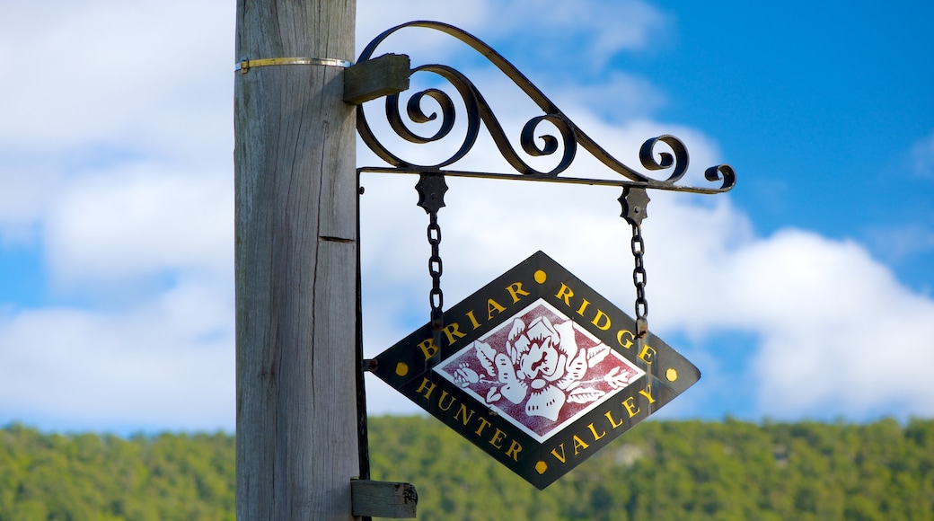 Briar Ridge Vineyard showing signage