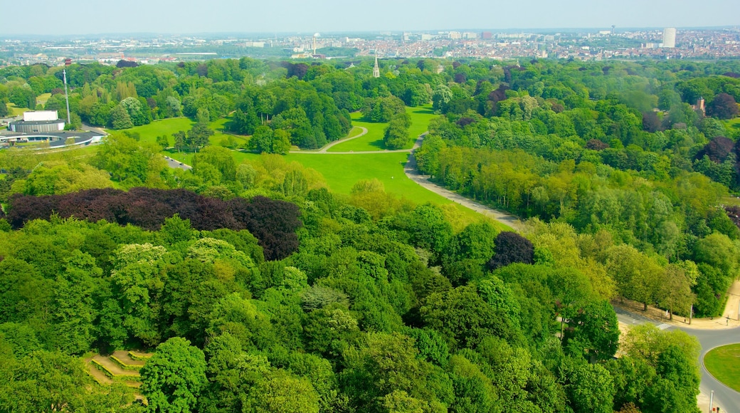 Atomium toont landschappen en een tuin