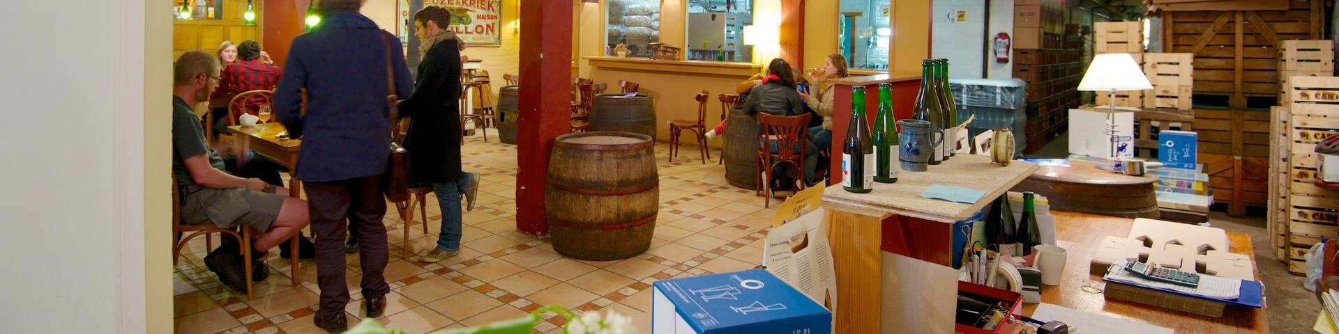 Cantillon Brewery showing interior views