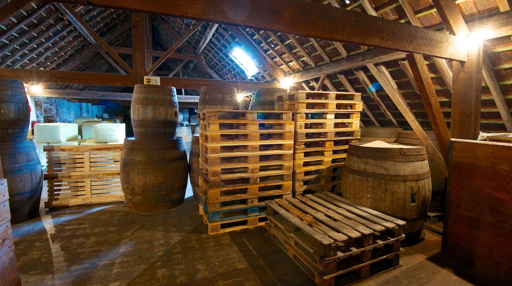 Cervecería Cantillon mostrando vistas de interior