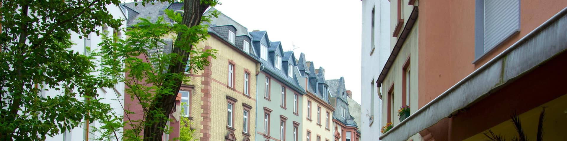 Sachsenhausen welches beinhaltet Straßenszenen und Stadt