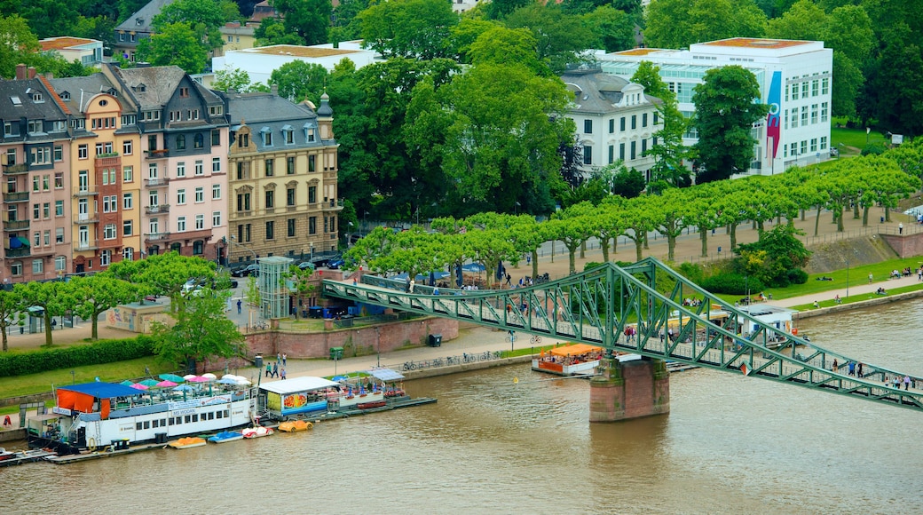 Frankfurt featuring a bridge and a city