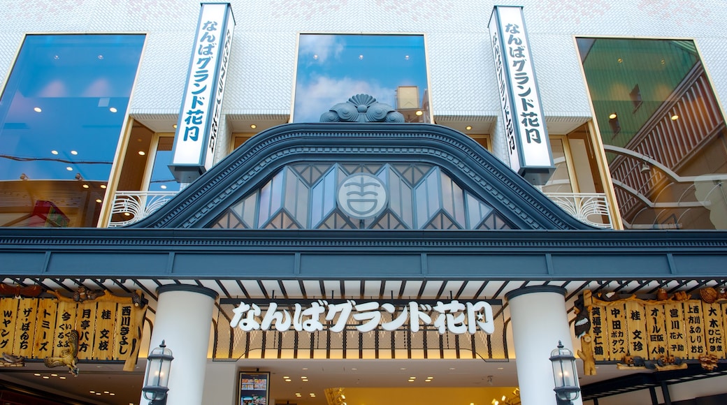 Namba Grand Kagetsu showing signage and a city